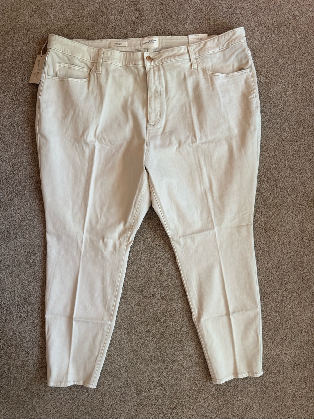 NWT Universal Thread Cream Skinny Jeans